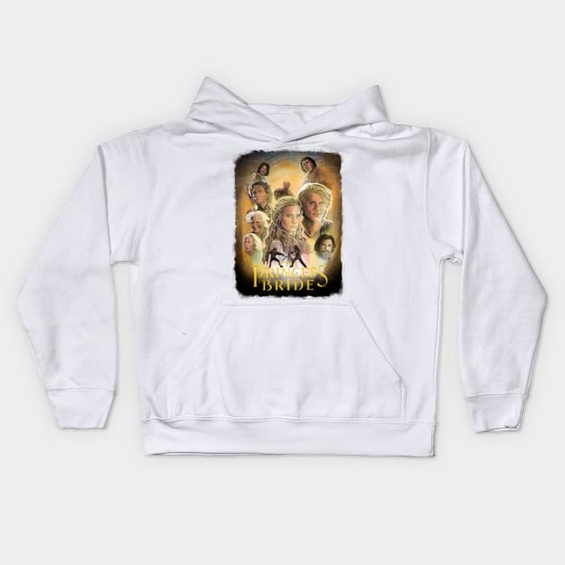 The Princess Bride As You Wish Kids Hoodie by Elizachadwickart 